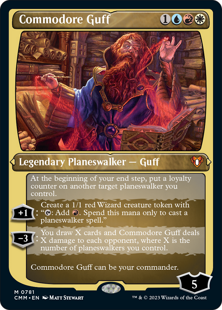 Commodore Guff (Display Commander) (Foil Etched) [Commander Masters] - Magic: The Gathering - Card Brawlers | Quebec | Canada |