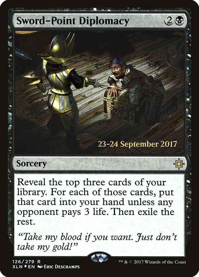 Sword-Point Diplomacy [Ixalan Prerelease Promos] - Magic: The Gathering - Card Brawlers | Quebec | Canada |