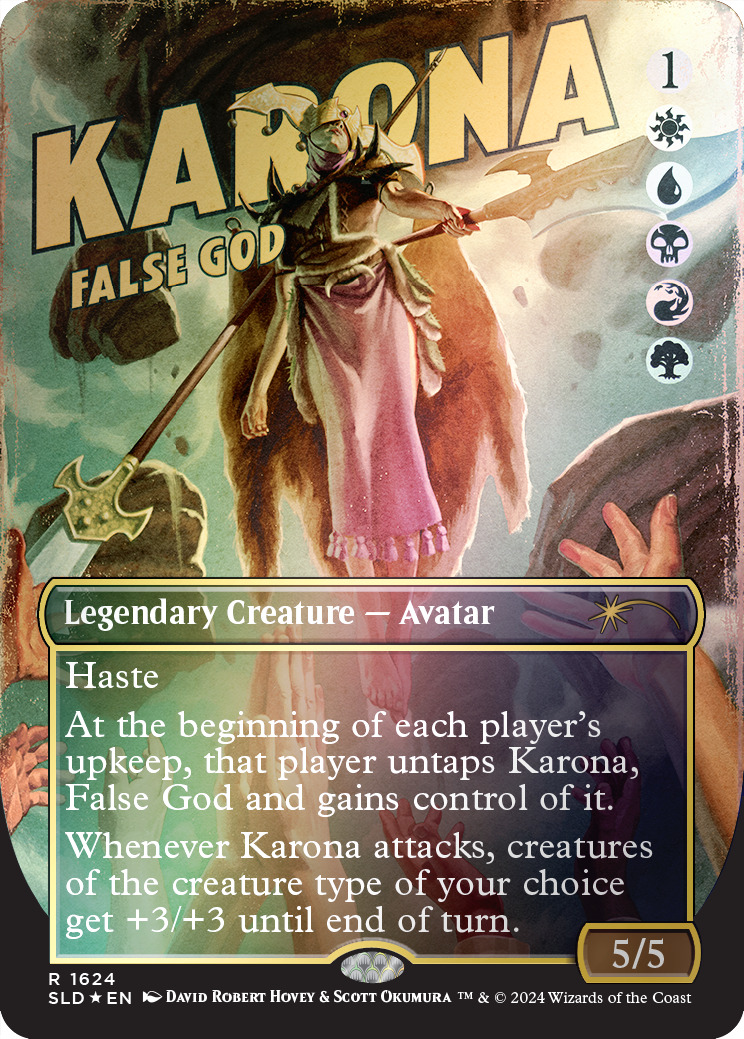 Karona, False God (Rainbow Foil) [Secret Lair Drop Series] - Magic: The Gathering - Card Brawlers | Quebec | Canada |