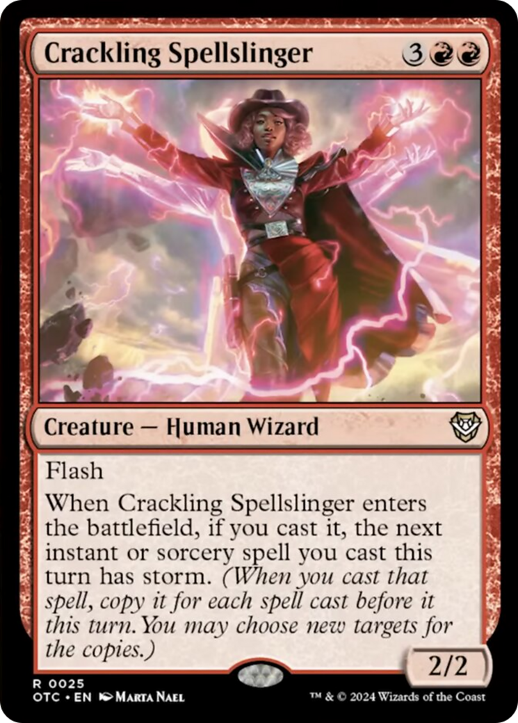 Crackling Spellslinger [Outlaws of Thunder Junction Commander] - Magic: The Gathering - Card Brawlers | Quebec | Canada |
