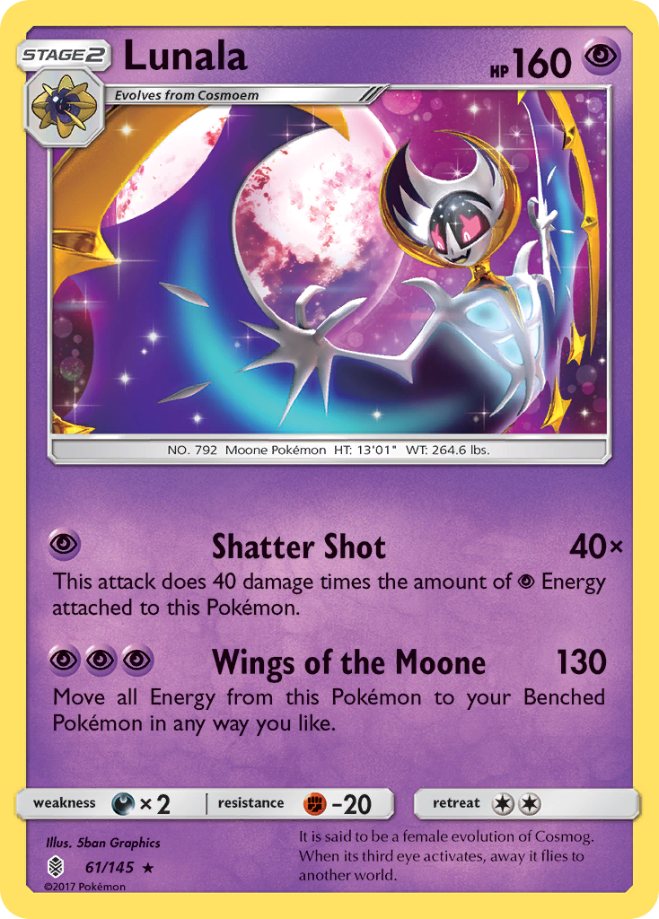Lunala (61/145) [Sun & Moon: Guardians Rising] - Pokémon - Card Brawlers | Quebec | Canada |