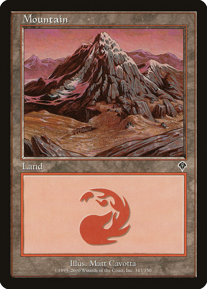 Mountain (343) [Invasion] - Magic: The Gathering - Card Brawlers | Quebec | Canada |