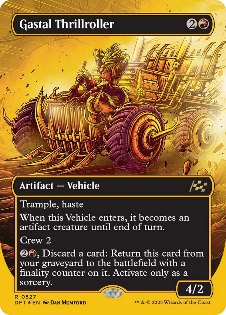 Gastal Thrillroller (Borderless) (First-Place Foil) [Aetherdrift] - Magic: The Gathering - Card Brawlers | Quebec | Canada |