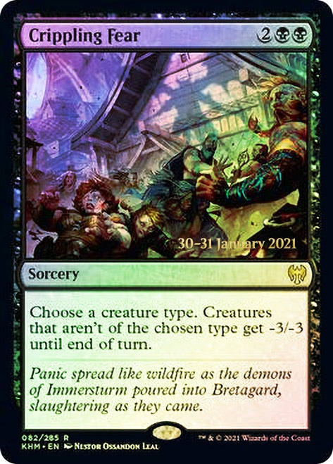 Crippling Fear [Kaldheim Prerelease Promos] - Magic: The Gathering - Card Brawlers | Quebec | Canada |