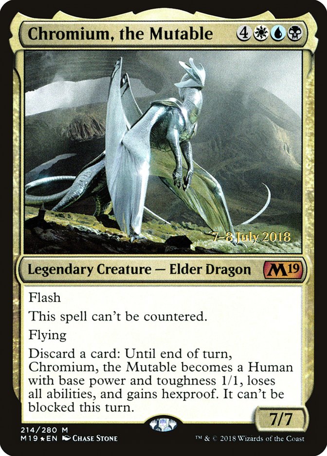 Chromium, the Mutable [Core Set 2019 Prerelease Promos] - Magic: The Gathering - Card Brawlers | Quebec | Canada |