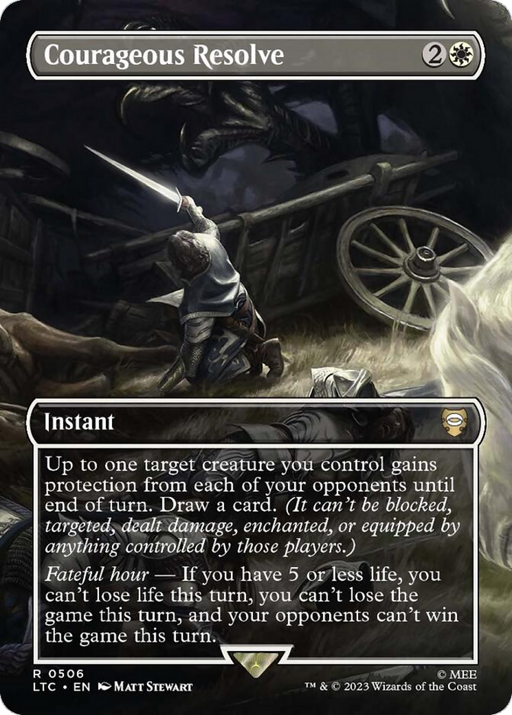 Courageous Resolve (Borderless) [The Lord of the Rings: Tales of Middle-Earth Commander] - Magic: The Gathering - Card Brawlers | Quebec | Canada |