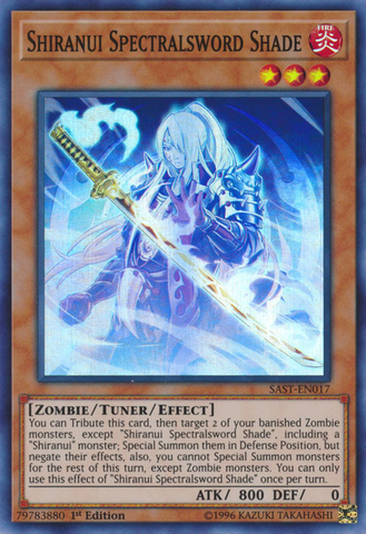 Shiranui Spectralsword Shade [SAST-EN017] Super Rare - Yu-Gi-Oh! - Card Brawlers | Quebec | Canada |