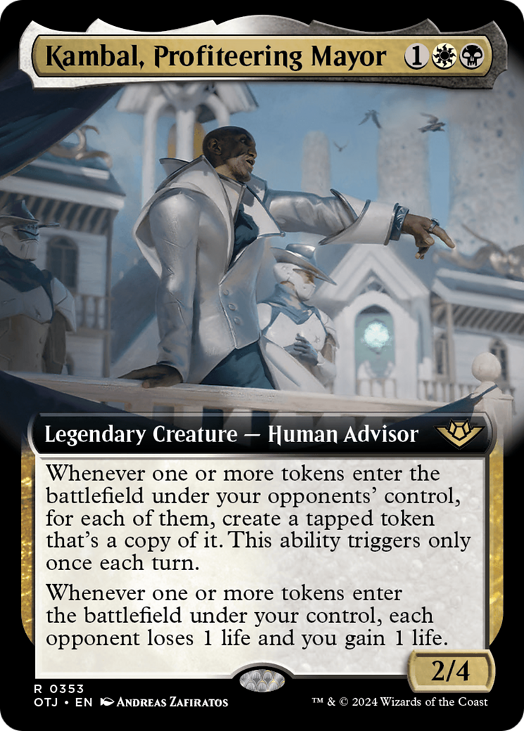 Kambal, Profiteering Mayor (Extended Art) [Outlaws of Thunder Junction] - Magic: The Gathering - Card Brawlers | Quebec | Canada |