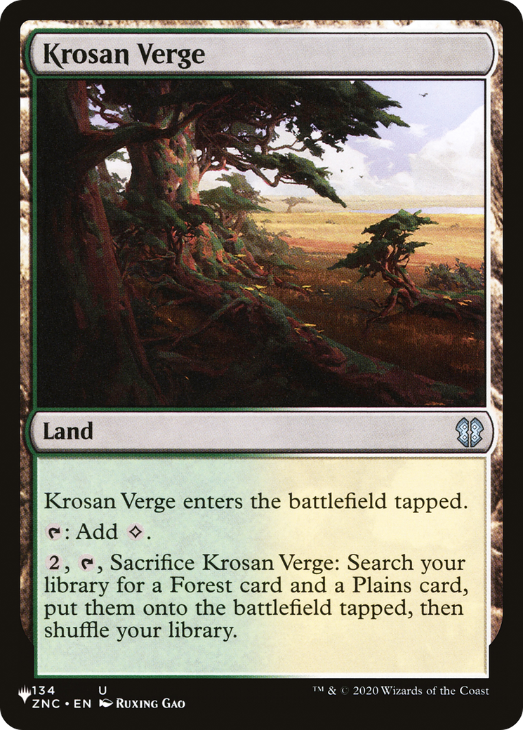 Krosan Verge (ZNC) [The List] - Magic: The Gathering - Card Brawlers | Quebec | Canada |