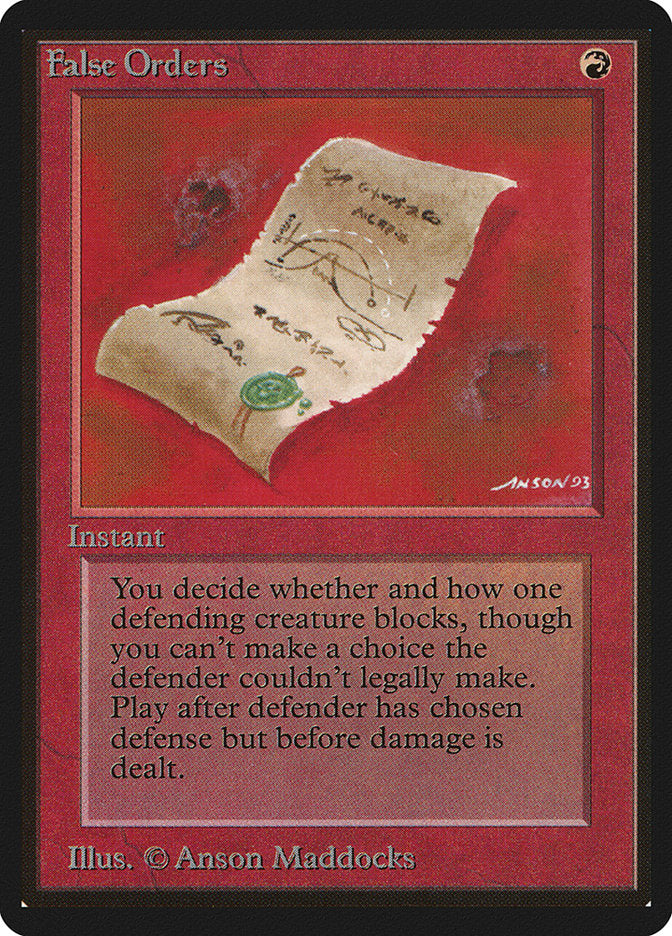 False Orders [Beta Edition] - Magic: The Gathering - Card Brawlers | Quebec | Canada |