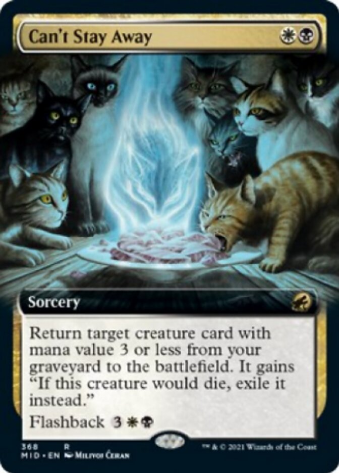 Can't Stay Away (Extended Art) [Innistrad: Midnight Hunt] - Magic: The Gathering - Card Brawlers | Quebec | Canada |