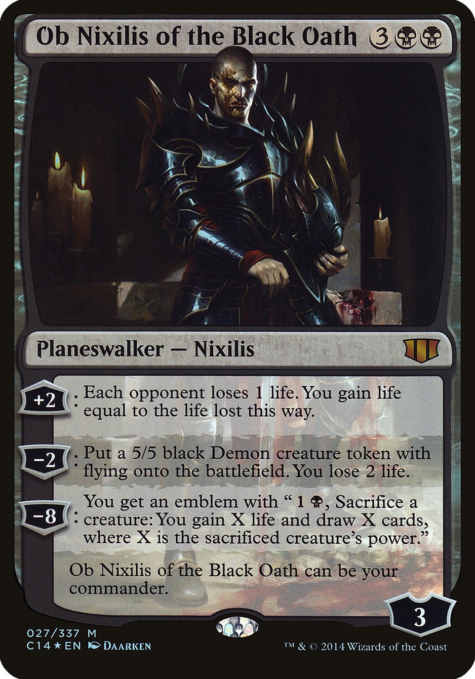 Ob Nixilis of the Black Oath (Oversized) [Commander 2014 Oversized] - Magic: The Gathering - Card Brawlers | Quebec | Canada |