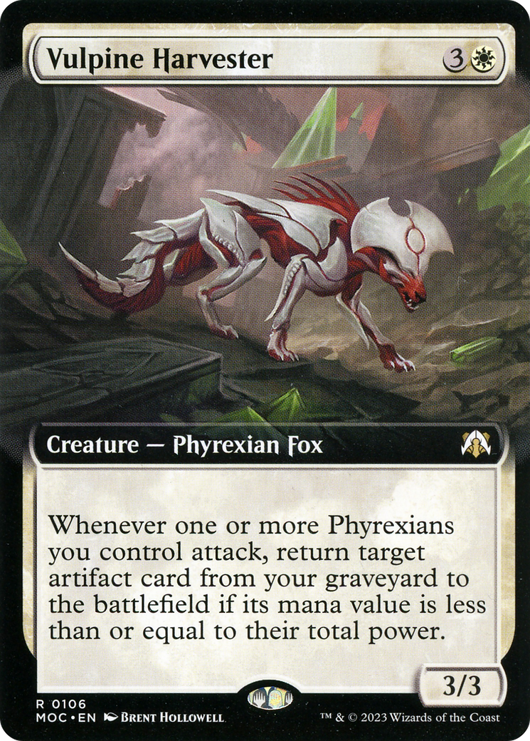 Vulpine Harvester (Extended Art) [March of the Machine Commander] - Magic: The Gathering - Card Brawlers | Quebec | Canada |