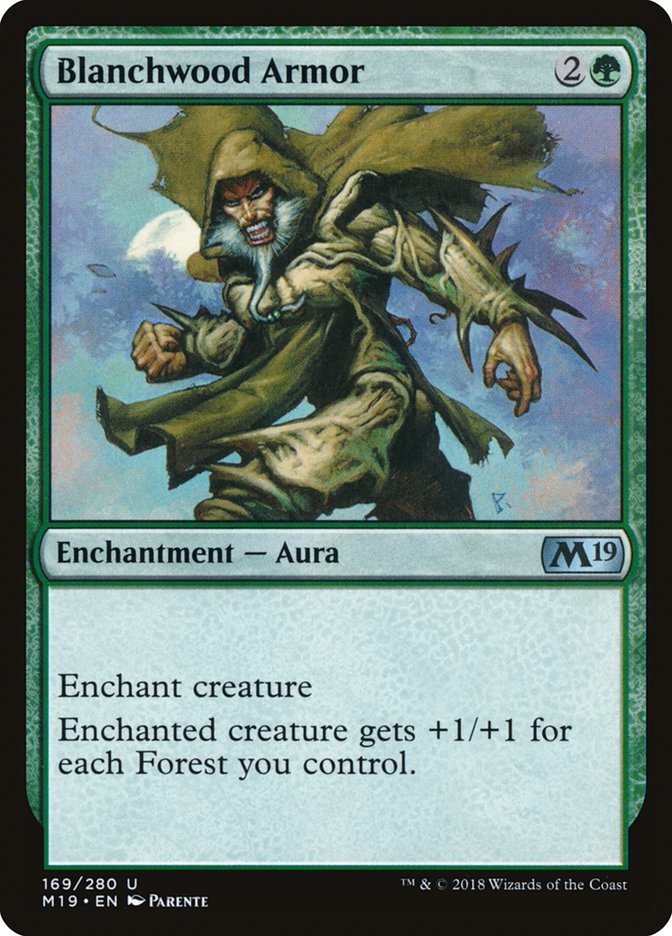 Blanchwood Armor [Core Set 2019] - Magic: The Gathering - Card Brawlers | Quebec | Canada |