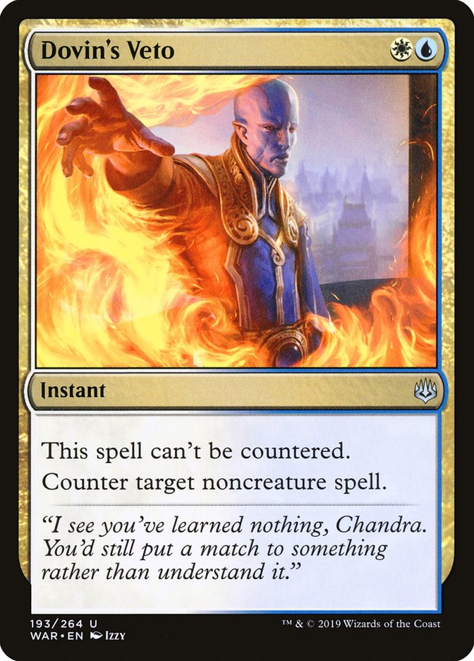 Dovin's Veto [War of the Spark] - Magic: The Gathering - Card Brawlers | Quebec | Canada |