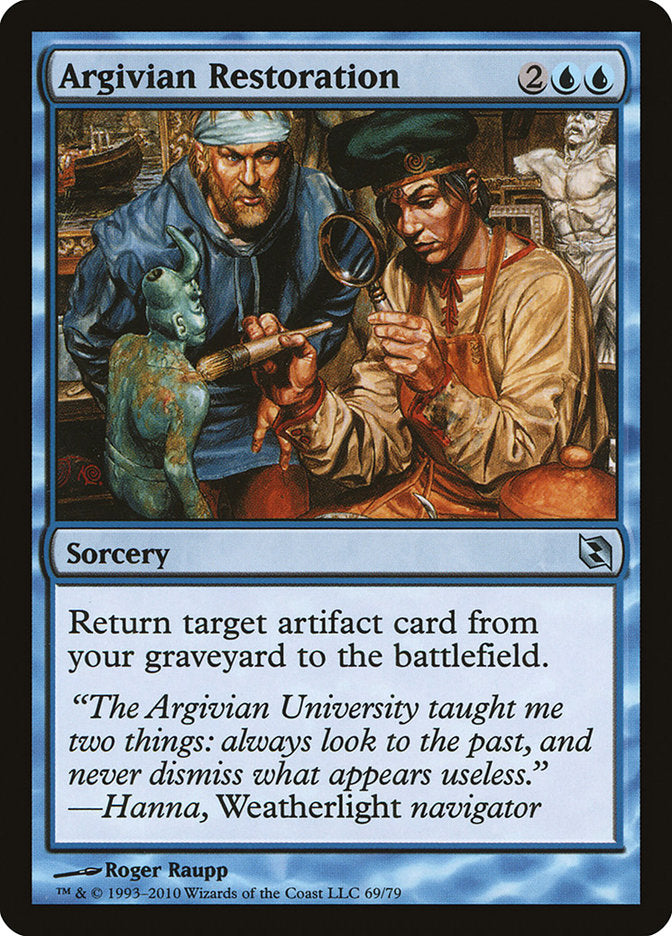 Argivian Restoration [Duel Decks: Elspeth vs. Tezzeret] - Magic: The Gathering - Card Brawlers | Quebec | Canada |