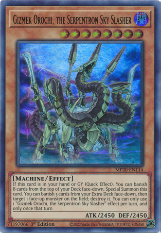 Gizmek Orochi, the Serpentron Sky Slasher [MP20-EN114] Ultra Rare - Yu-Gi-Oh! - Card Brawlers | Quebec | Canada |