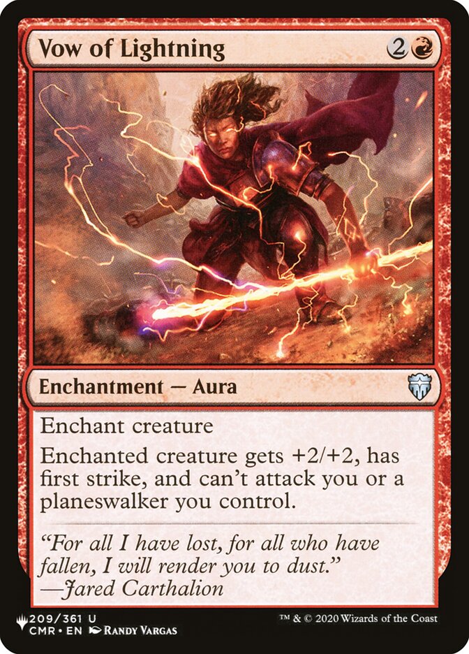 Vow of Lightning [The List] - Magic: The Gathering - Card Brawlers | Quebec | Canada |