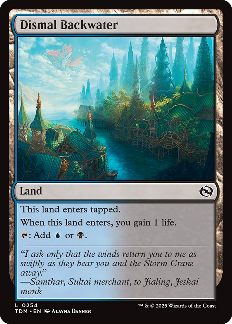 Dismal Backwater [Tarkir: Dragonstorm] - Magic: The Gathering - Card Brawlers | Quebec | Canada |
