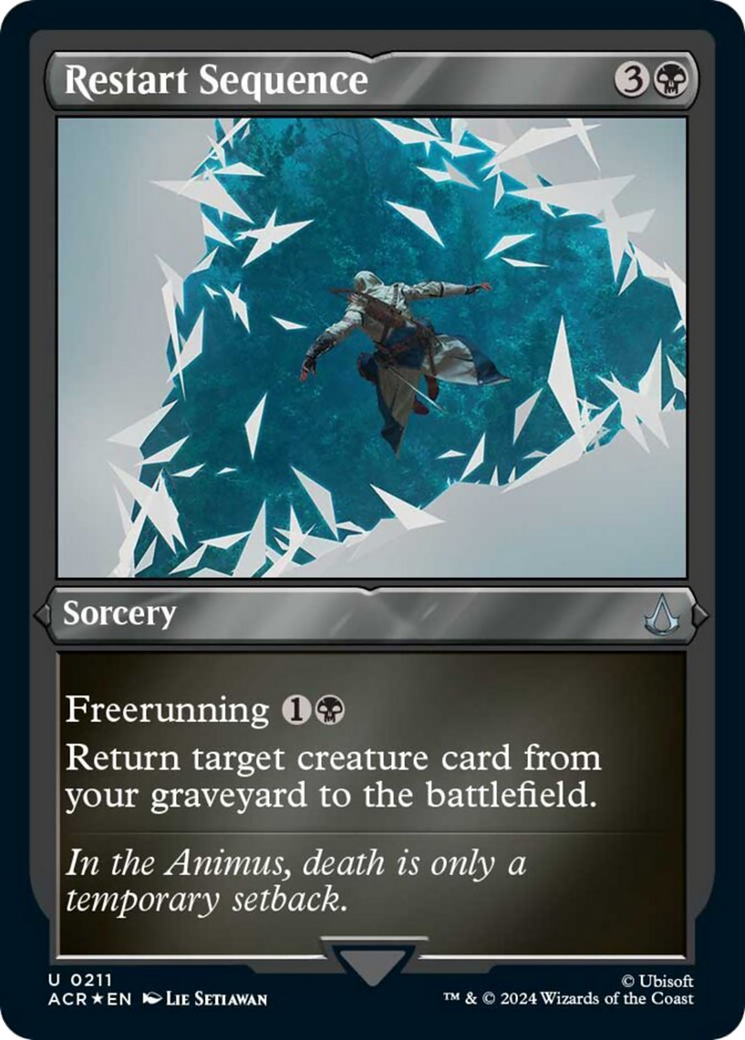 Restart Sequence (Foil Etched) [Assassin's Creed] - Magic: The Gathering - Card Brawlers | Quebec | Canada |