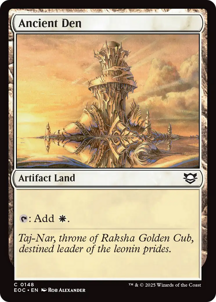 Ancient Den [Edge of Eternities Commander] - Magic: The Gathering - Card Brawlers | Quebec | Canada |