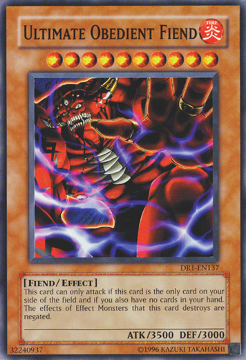 Ultimate Obedient Fiend [DR1-EN137] Common - Yu-Gi-Oh! - Card Brawlers | Quebec | Canada |