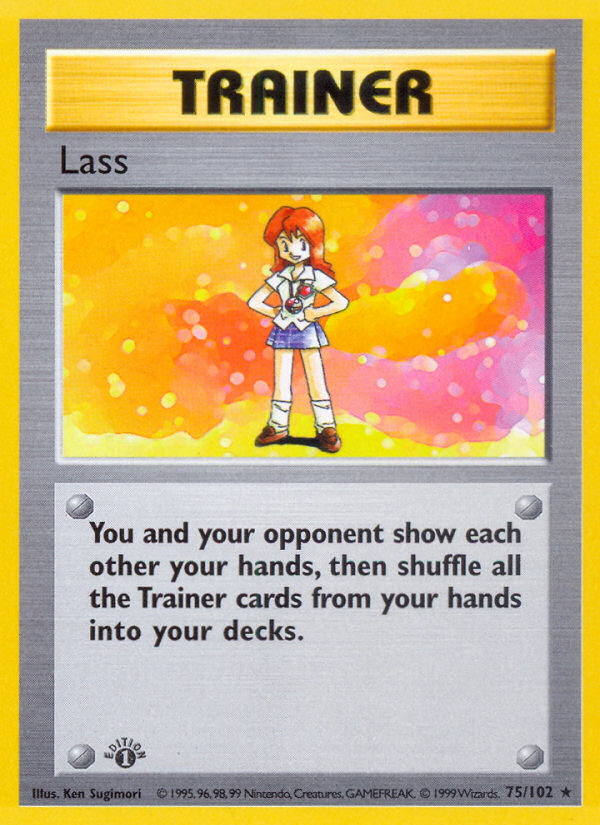 Lass (75/102) (Shadowless) [Base Set 1st Edition] - Pokémon - Card Brawlers | Quebec | Canada |