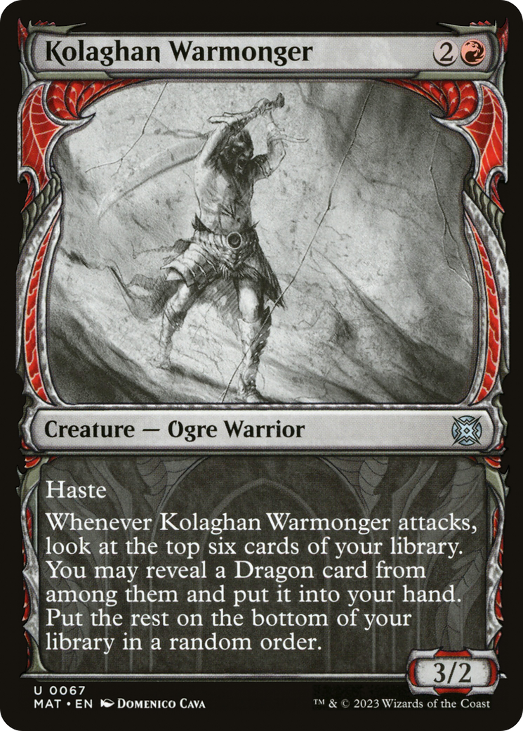 Kolaghan Warmonger (Showcase) [March of the Machine: The Aftermath] - Magic: The Gathering - Card Brawlers | Quebec | Canada |