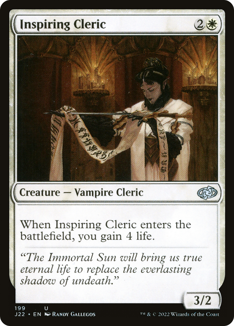Inspiring Cleric [Jumpstart 2022] - Magic: The Gathering - Card Brawlers | Quebec | Canada |