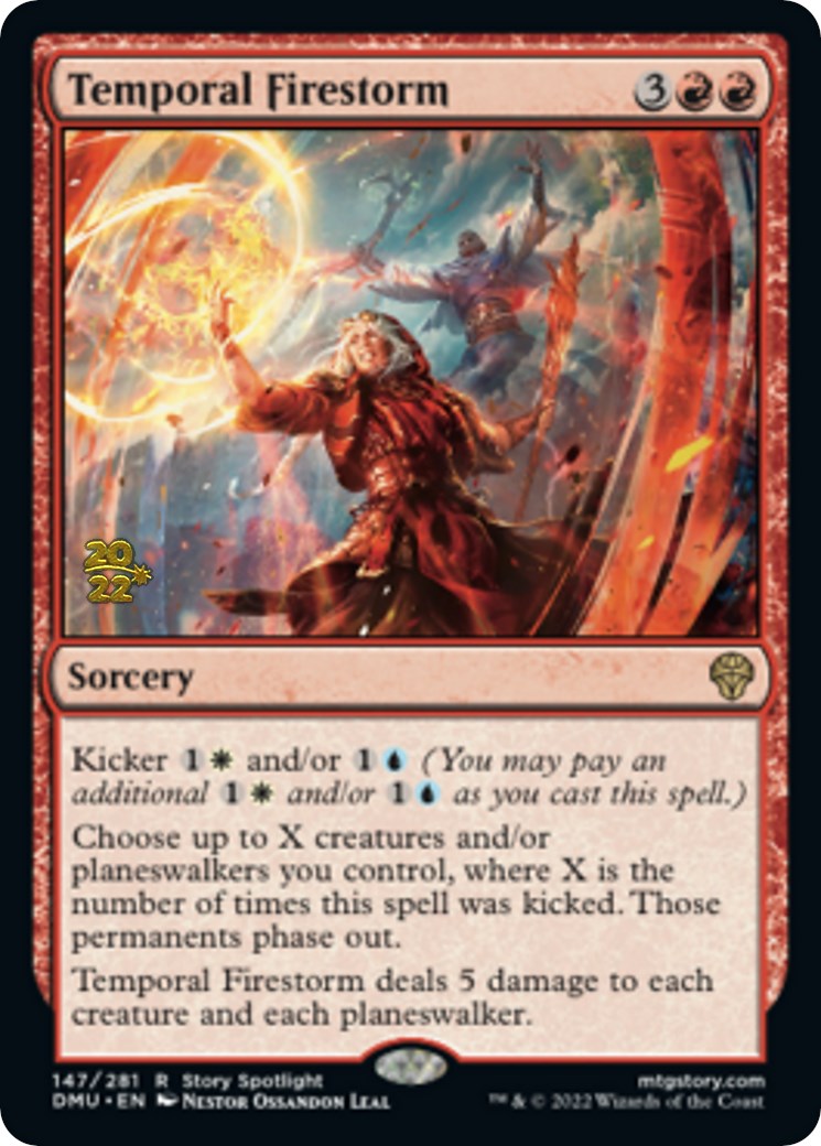 Temporal Firestorm [Dominaria United Prerelease Promos] - Magic: The Gathering - Card Brawlers | Quebec | Canada |