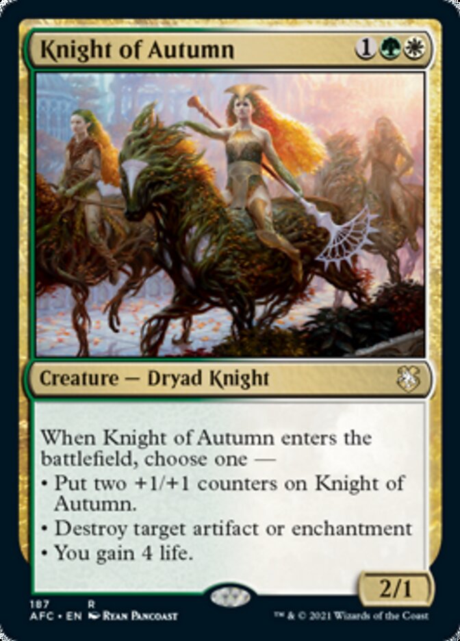 Knight of Autumn [Dungeons & Dragons: Adventures in the Forgotten Realms Commander] - Magic: The Gathering - Card Brawlers | Quebec | Canada |