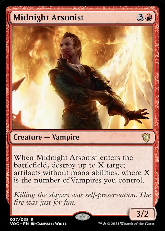 Midnight Arsonist [Innistrad: Crimson Vow Commander] - Magic: The Gathering - Card Brawlers | Quebec | Canada |