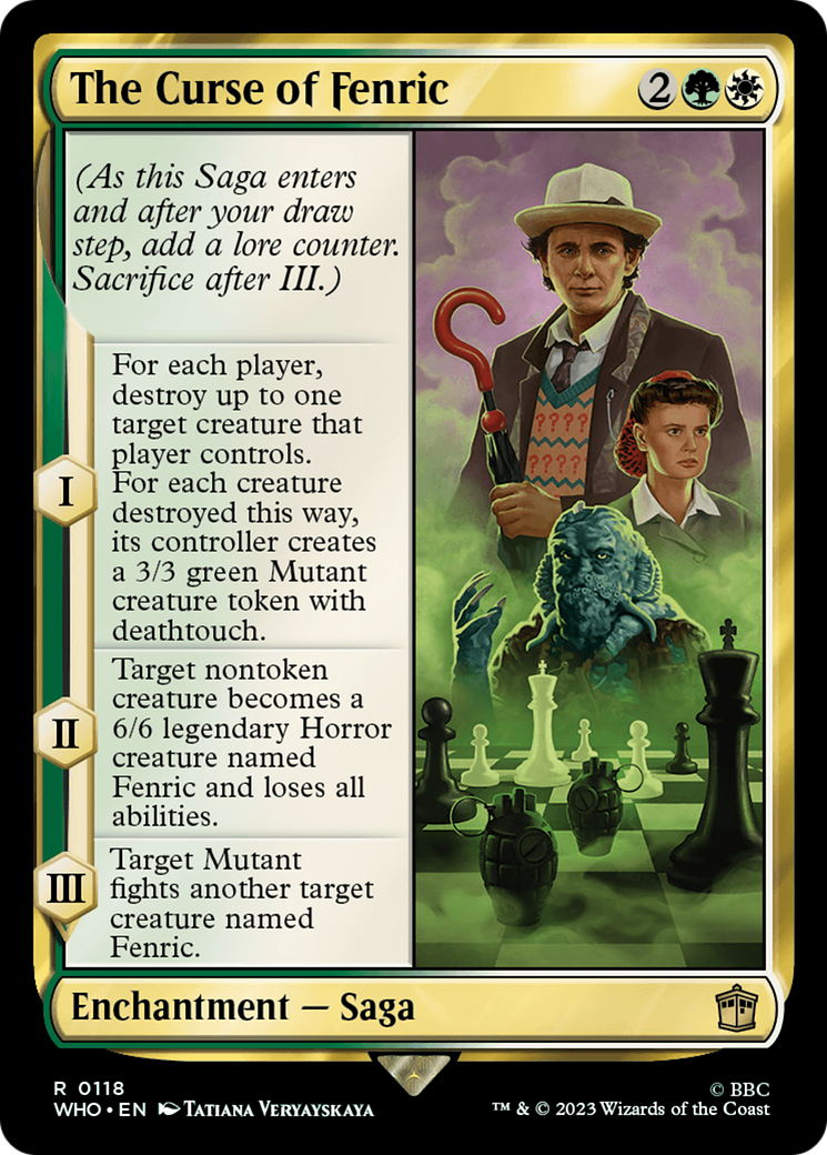 The Curse of Fenric [Doctor Who] - Magic: The Gathering - Card Brawlers | Quebec | Canada |