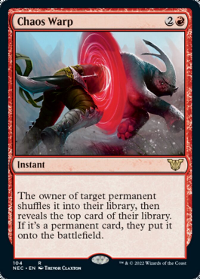 Chaos Warp [Kamigawa: Neon Dynasty Commander] - Magic: The Gathering - Card Brawlers | Quebec | Canada |