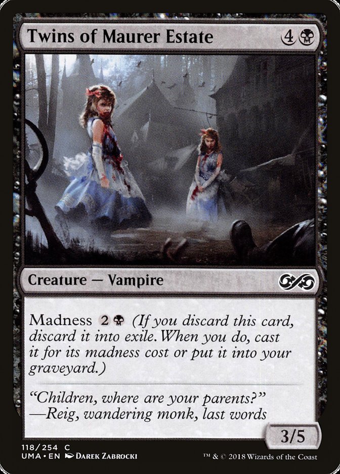Twins of Maurer Estate [Ultimate Masters] - Magic: The Gathering - Card Brawlers | Quebec | Canada |