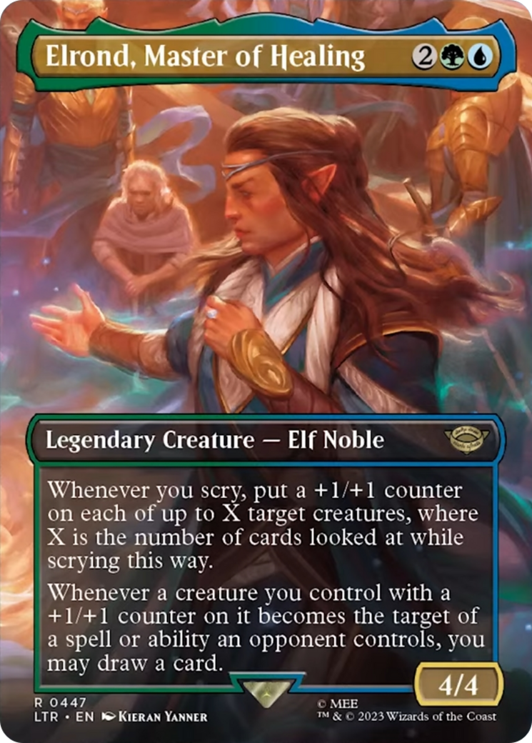 Elrond, Master of Healing (Borderless Alternate Art) [The Lord of the Rings: Tales of Middle-Earth] - Magic: The Gathering - Card Brawlers | Quebec | Canada |