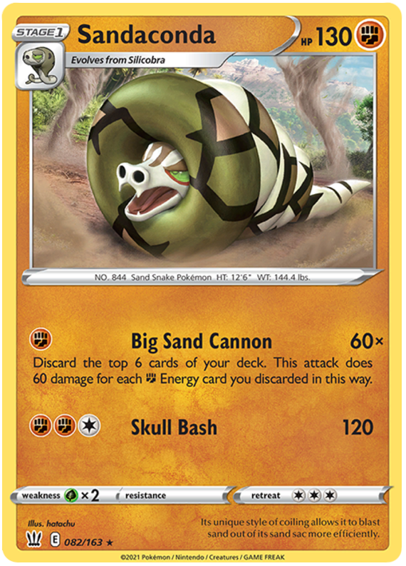 Sandaconda (082/163) [Sword & Shield: Battle Styles] - Pokémon - Card Brawlers | Quebec | Canada |