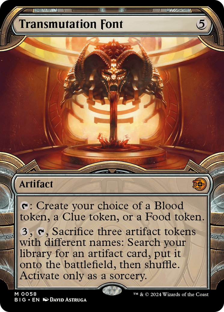 Transmutation Font (Showcase) [Outlaws of Thunder Junction: The Big Score] - Magic: The Gathering - Card Brawlers | Quebec | Canada |