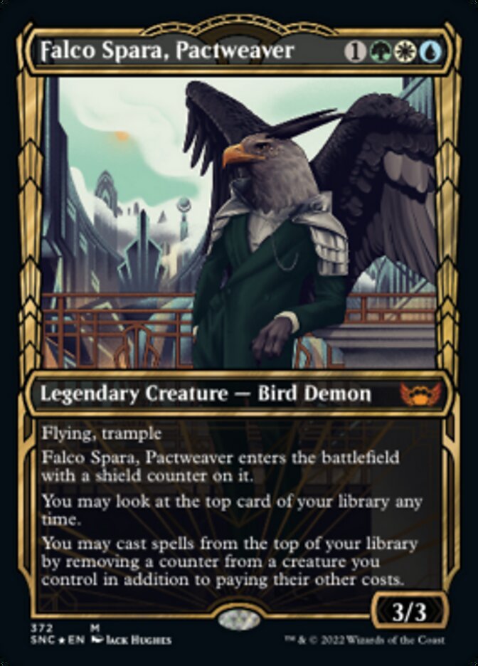 Falco Spara, Pactweaver (Showcase Golden Age Gilded Foil) [Streets of New Capenna] - Magic: The Gathering - Card Brawlers | Quebec | Canada |