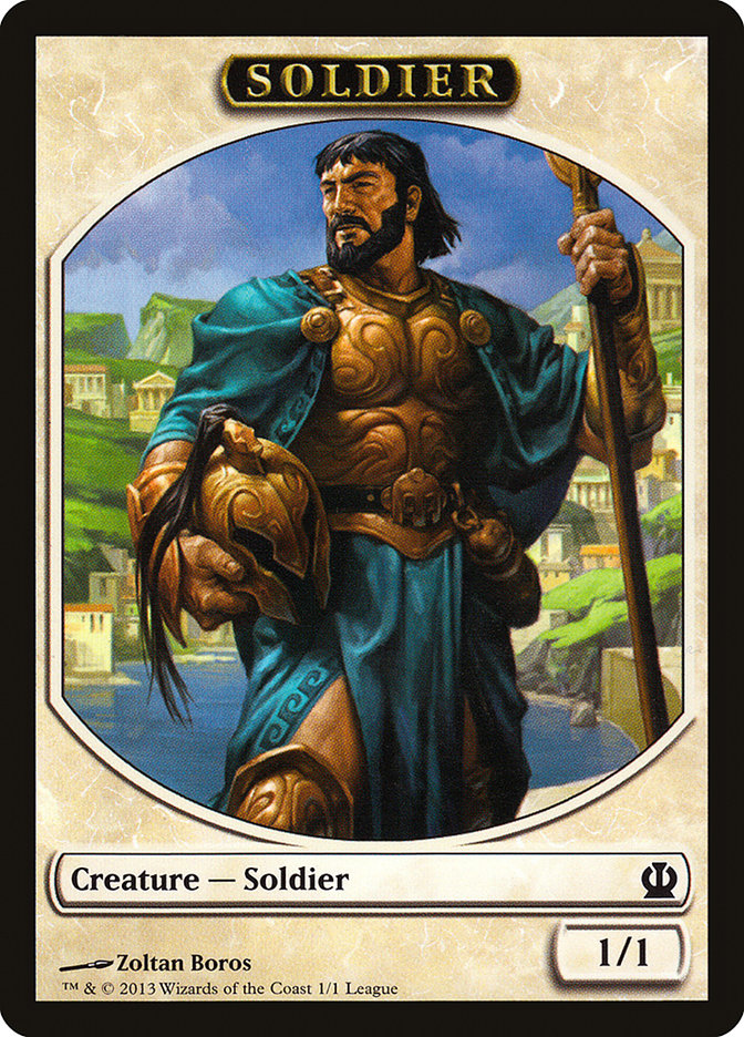 Soldier Token (Zoltan Boros) [League Tokens 2013] - Magic: The Gathering - Card Brawlers | Quebec | Canada |