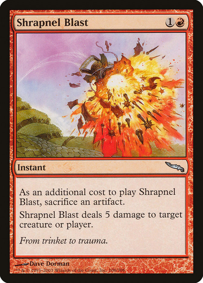Shrapnel Blast [Mirrodin] - Magic: The Gathering - Card Brawlers | Quebec | Canada |