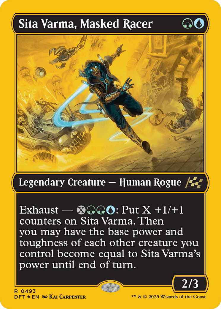 Sita Varma, Masked Racer (First-Place Foil) [Aetherdrift] - Magic: The Gathering - Card Brawlers | Quebec | Canada |