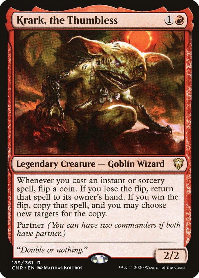 Krark, the Thumbless [Commander Legends] - Magic: The Gathering - Card Brawlers | Quebec | Canada |