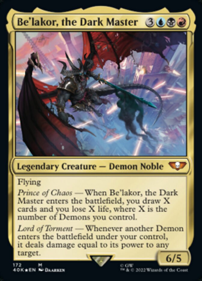 Be'lakor, the Dark Master [Warhammer 40,000] - Magic: The Gathering - Card Brawlers | Quebec | Canada |