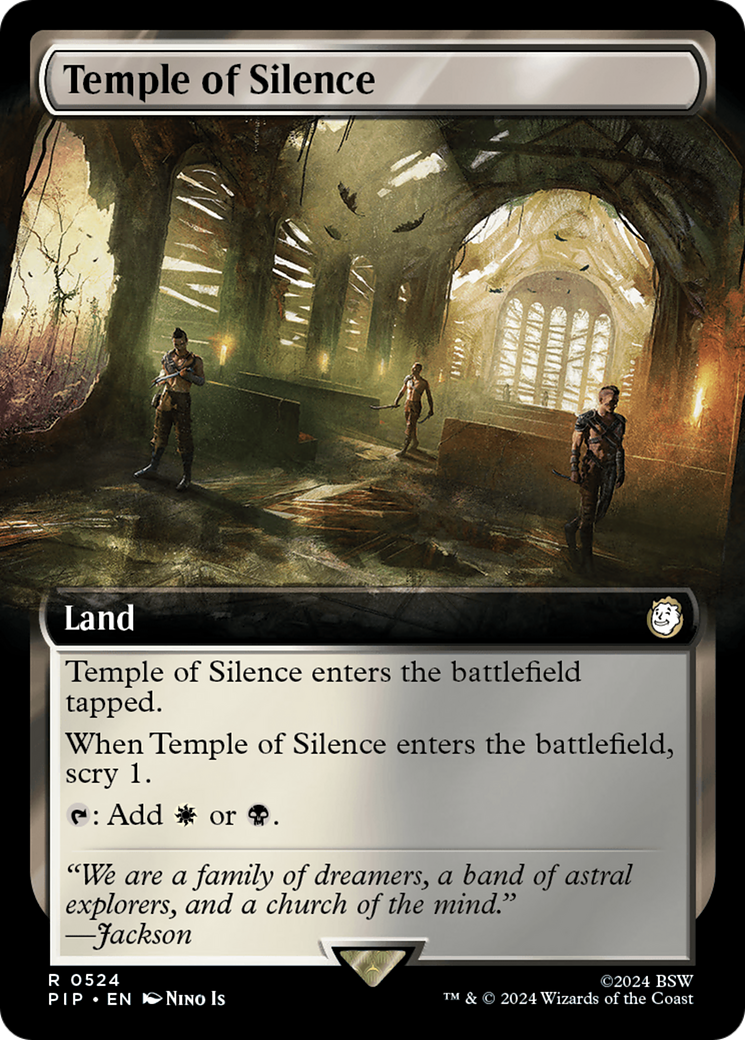 Temple of Silence (Extended Art) [Fallout] - Magic: The Gathering - Card Brawlers | Quebec | Canada |