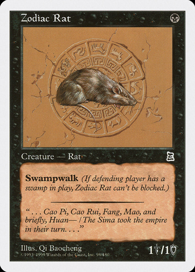 Zodiac Rat [Portal Three Kingdoms] - Magic: The Gathering - Card Brawlers | Quebec | Canada |