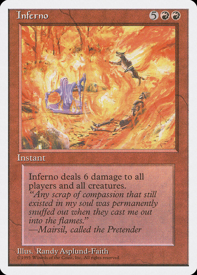 Inferno [Fourth Edition] - Magic: The Gathering - Card Brawlers | Quebec | Canada |