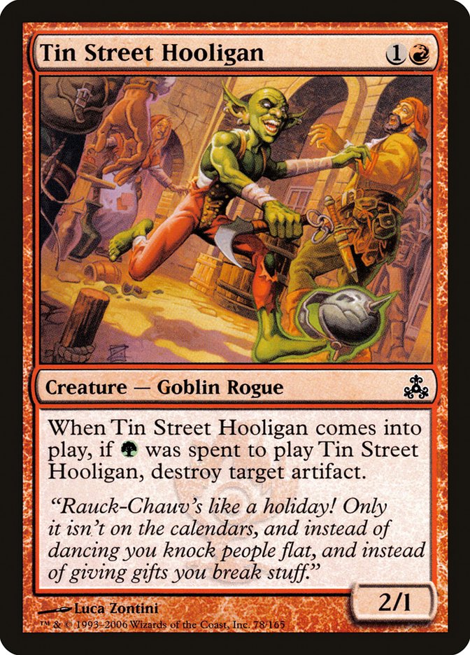 Tin Street Hooligan [Guildpact] - Magic: The Gathering - Card Brawlers | Quebec | Canada |