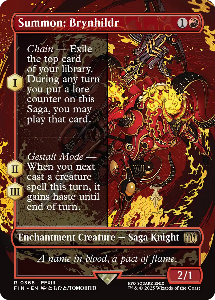 Summon: Brynhildr (Borderless) [FINAL FANTASY] - Magic: The Gathering - Card Brawlers | Quebec | Canada |