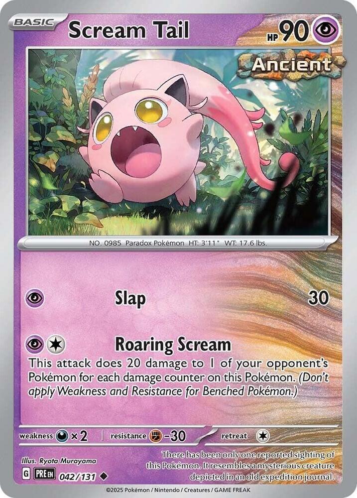 Scream Tail (042/131) [Scarlet & Violet: Prismatic Evolutions] - Pokémon - Card Brawlers | Quebec | Canada |